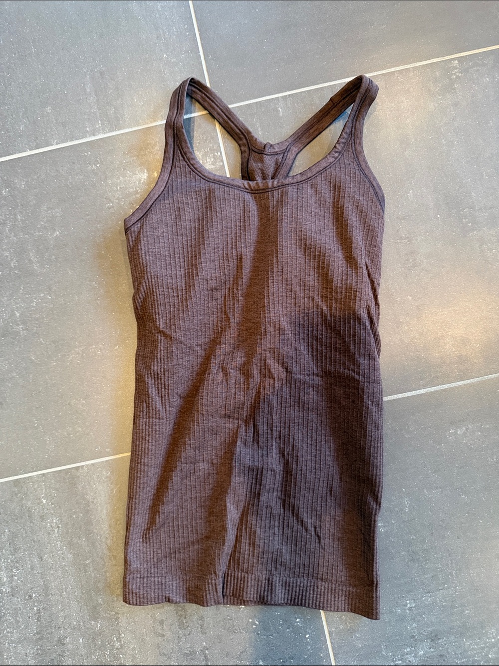Lululemon Brown Ebb To Street Tank size 2